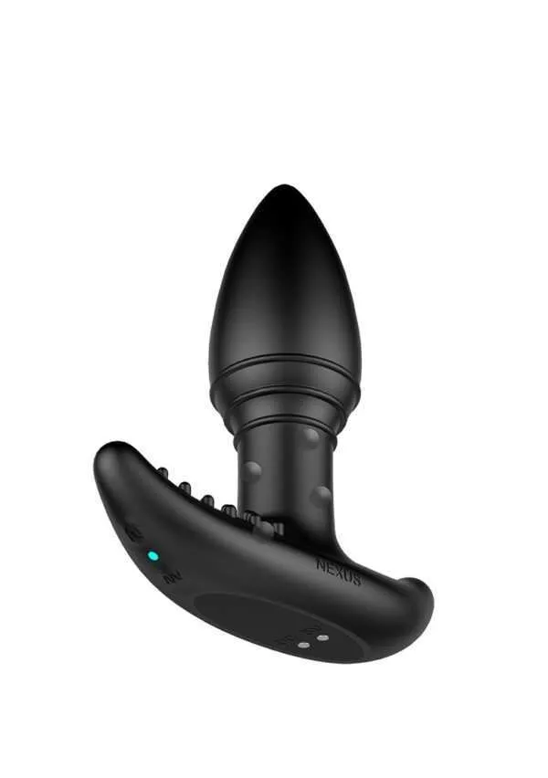 Nexus - B-Stroker - Masserende Buttplug met Strelende Nopjes voor Perineum - Zwart | Nexus Male Sex Toys