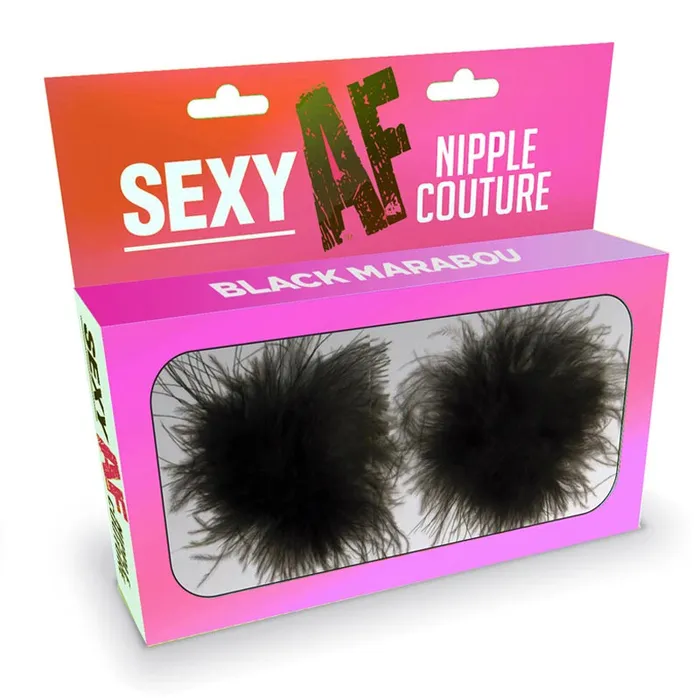 Nipple & Clitoral Toys | Little Genies Little Genie Sexy AF Marabou Nipple Pasties