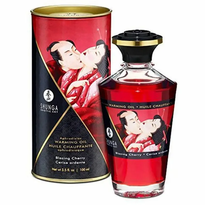 Olio per Massaggio Erotico Shunga Blazing cherry 100 ml Shunga Vibrators