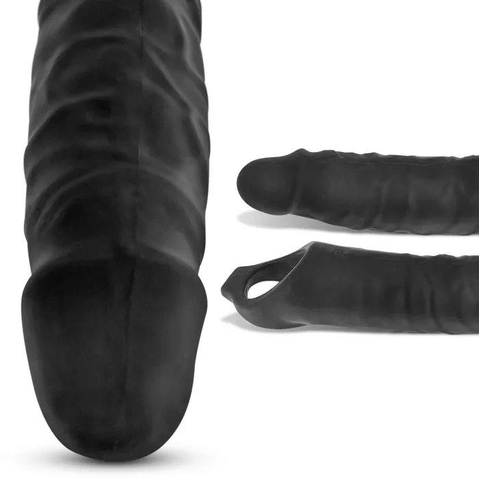 Oxballs (D) Male Sex Toys | Oxballs - Snake Deep-Reacher - Penis Sleeve - Zwart Ice