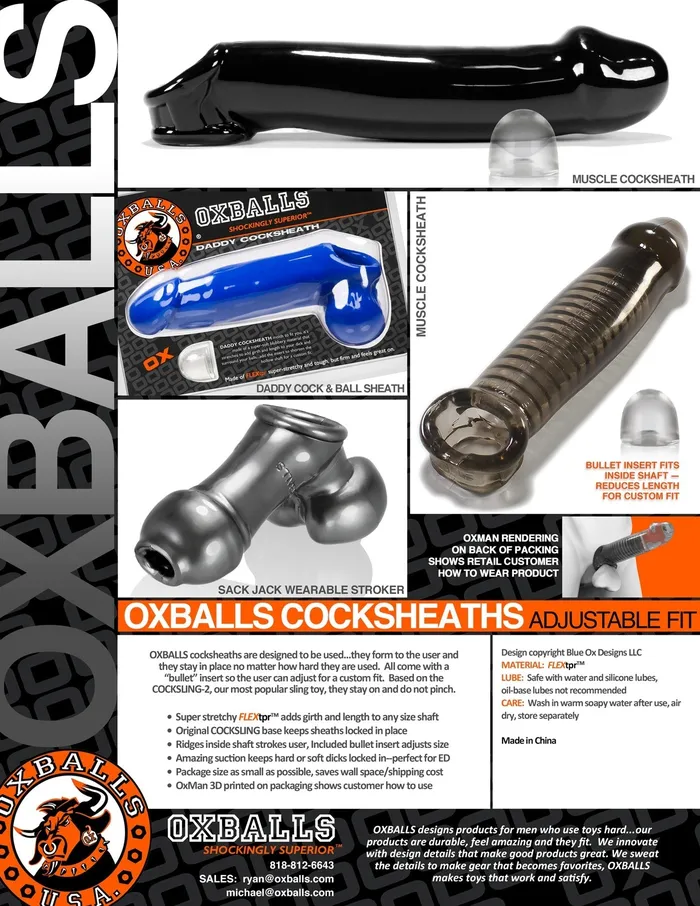 Oxballs - Fido - Penis Sleeve met Animal Knot - Rekbaar TPR - Zwart - Puppy Play | Oxballs Male Sex Toys