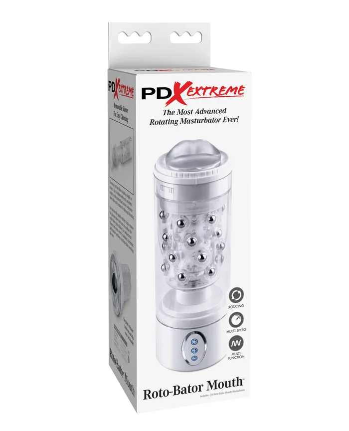 PDX Male Sex Toys Pipedream Extreme RotoBator Mouth