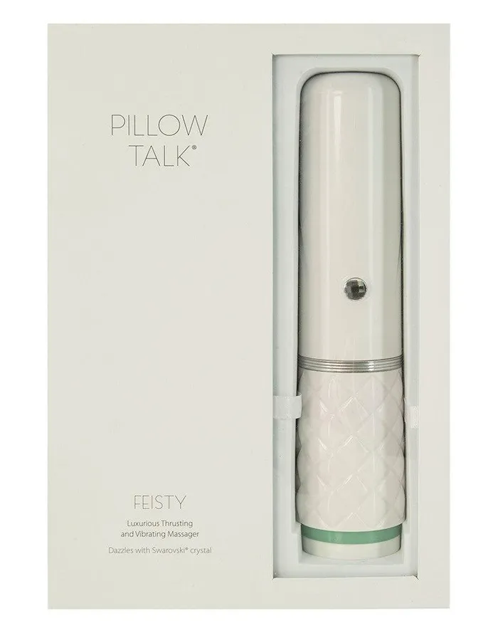 Pillow Talk Vibrators | Pillow Talk - Feisty Stotende Vibrator Met handsfree houder - Lichtblauw