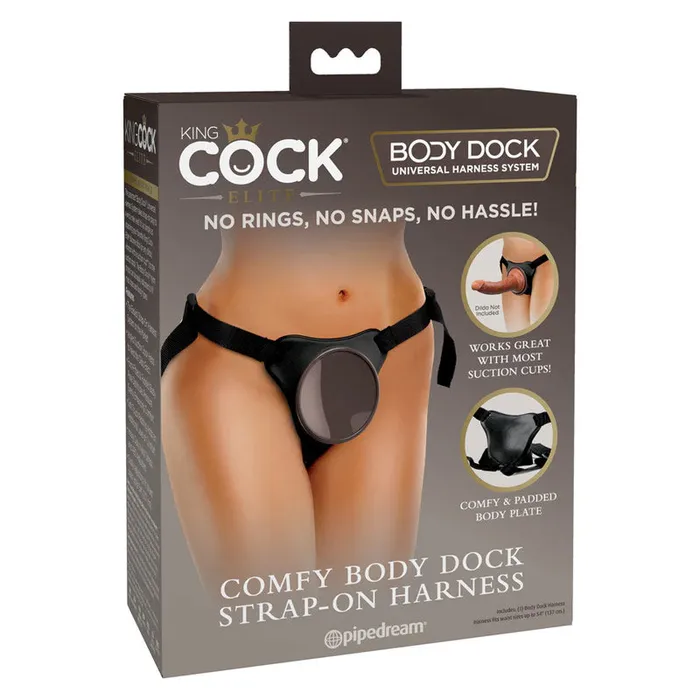 Pipedream King Cock Elite Comfy Body Dock Strap-On Harness | Female Sex Toys