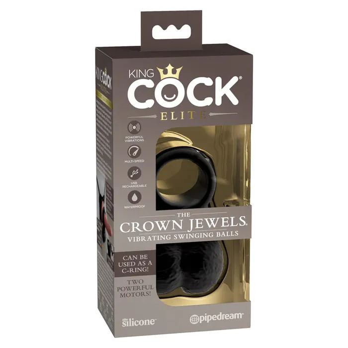 Pipedream King Cock Elite The Crown Jewels Vibrating Female Sex Toys