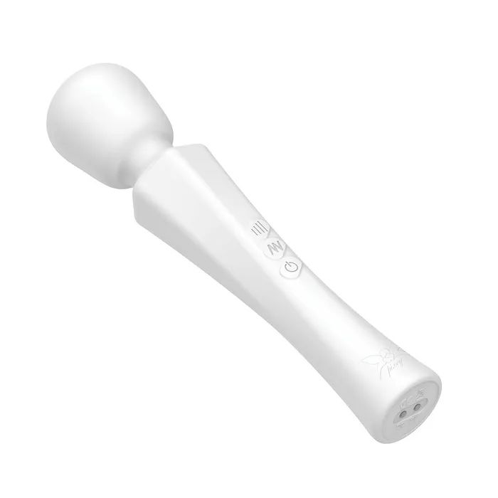 Pixey Pixey - Aqua Mini Wand Vibrator - The White Edition - Sterke en Stille Motor - Wit | Female Sex Toys