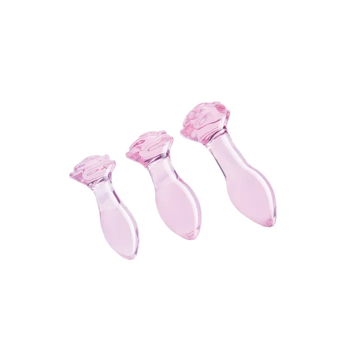 Plug Anale Dream Toys Glaze Rosa 3 Pezzi | Dream Toys Anal