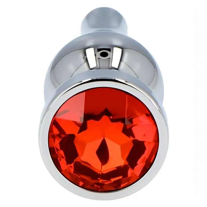 Plug anale in metallo Ace of Spades con swarovsky - Rosso, Small | Toyz4lovers Anal