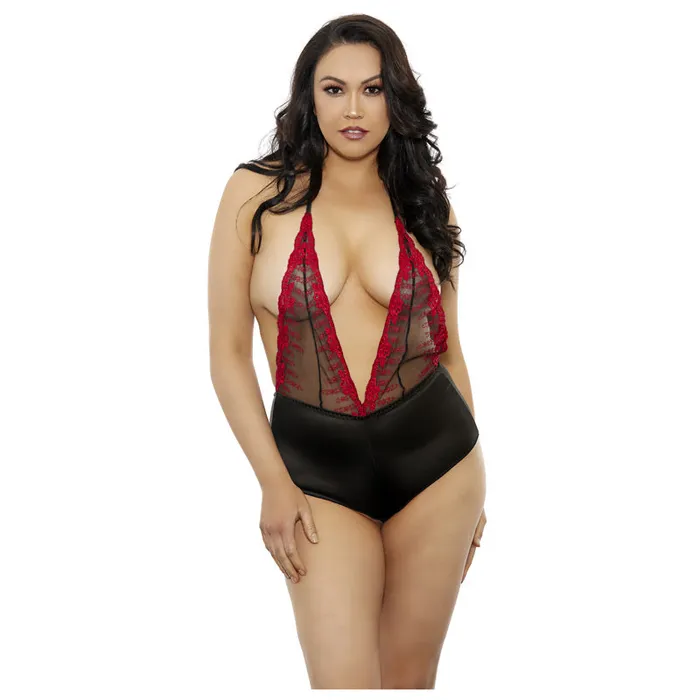 Popsi Plus Size Popsi Plus Size Lace Teddy