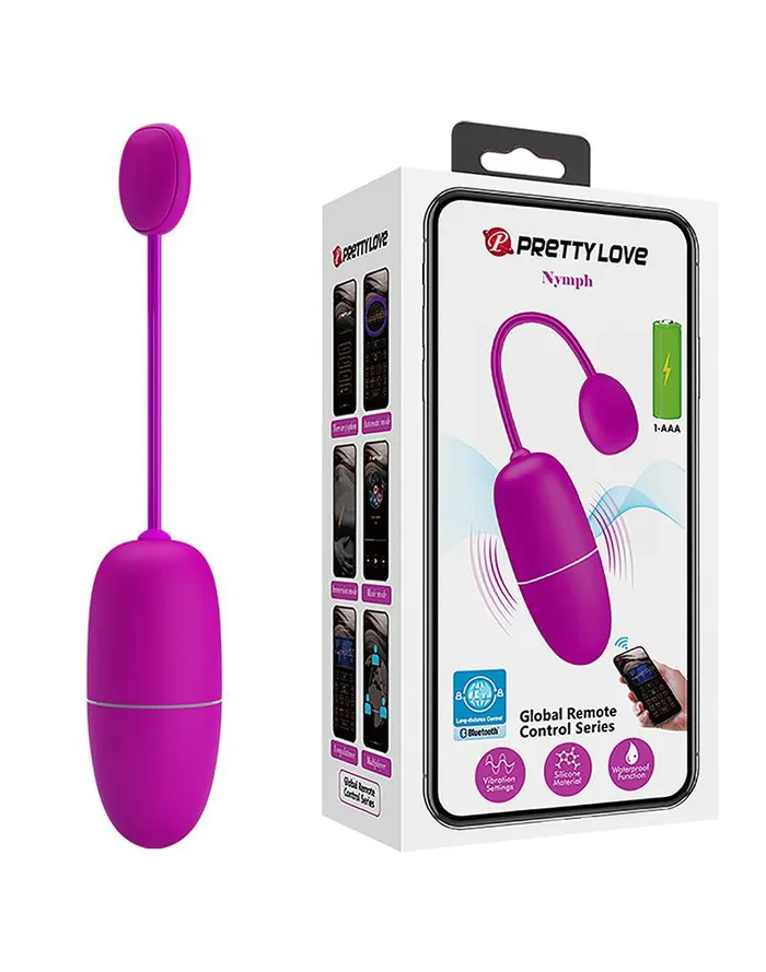 Pretty Love Vibrators | Pretty Love - Nymph - Vibrerend eitje - Met App Control - Dieproze