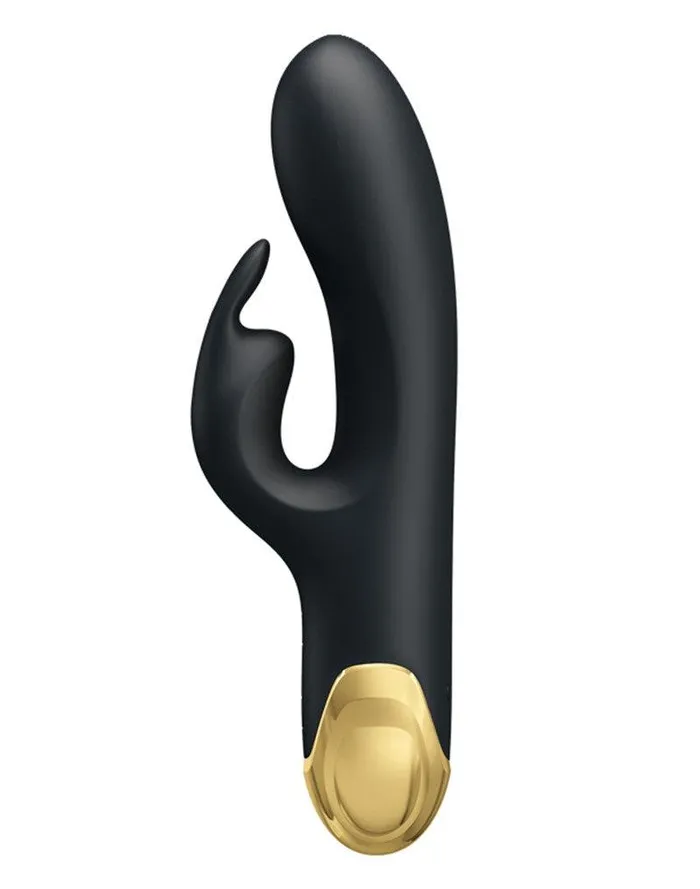 Pretty Love Vibrators | Pretty Love - Royal Pleasure Double Pleasure Vibrator - Zwart/Goud