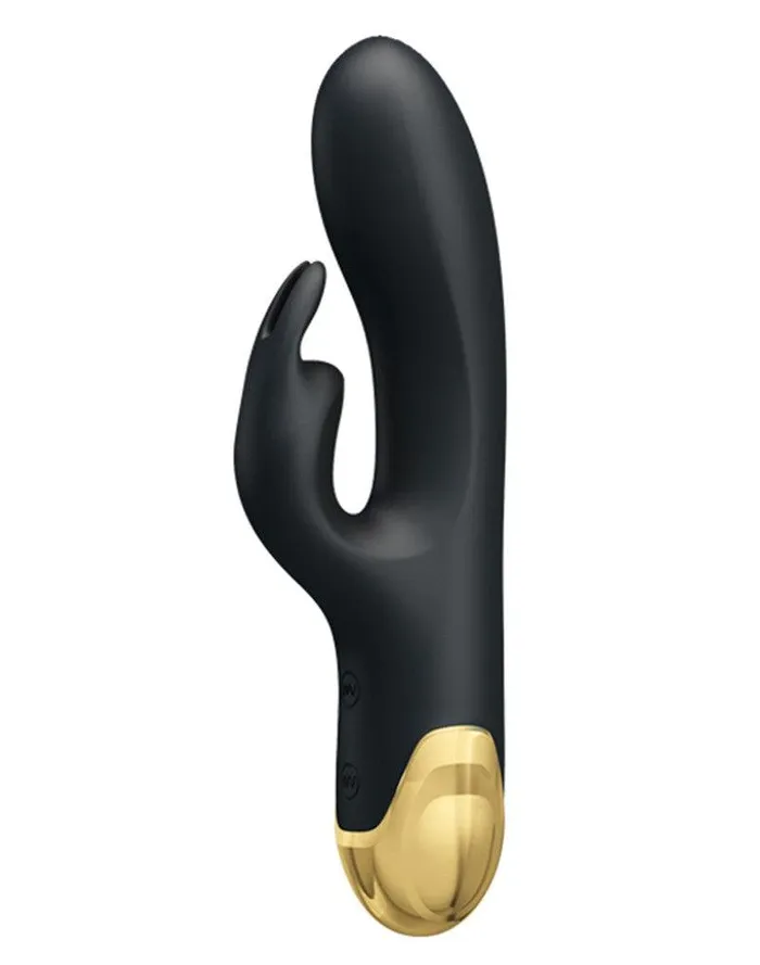 Pretty Love Vibrators | Pretty Love - Royal Pleasure Double Pleasure Vibrator - Zwart/Goud