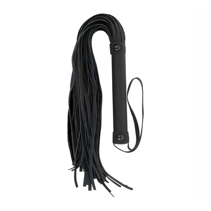 Restraints Fetish Submissive Whips Flogger Black Made with Vegan Leather