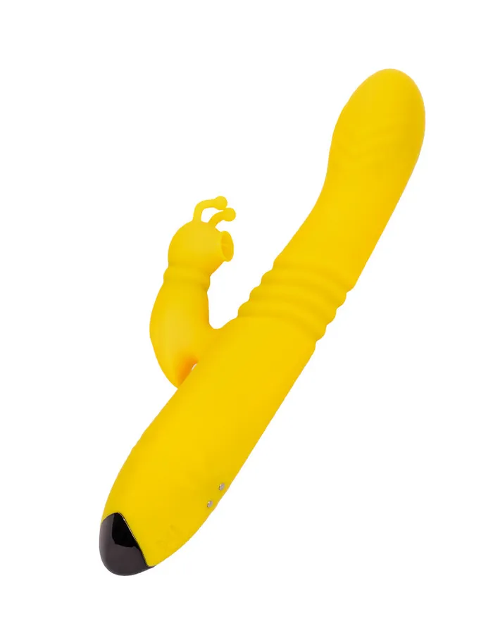 Rimba Rimba Toys - Malmö - Stotende en Kloppende Rabbit Vibrator - Geel | Vibrators