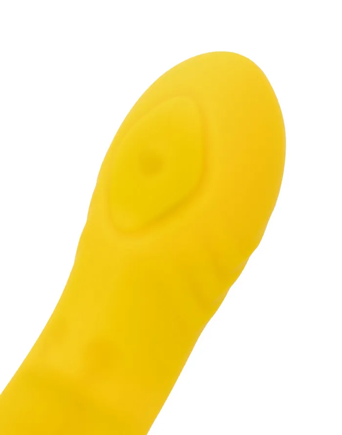 Rimba Rimba Toys - Malmö - Stotende en Kloppende Rabbit Vibrator - Geel | Vibrators