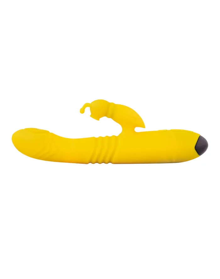 Rimba Rimba Toys - Malmö - Stotende en Kloppende Rabbit Vibrator - Geel | Vibrators