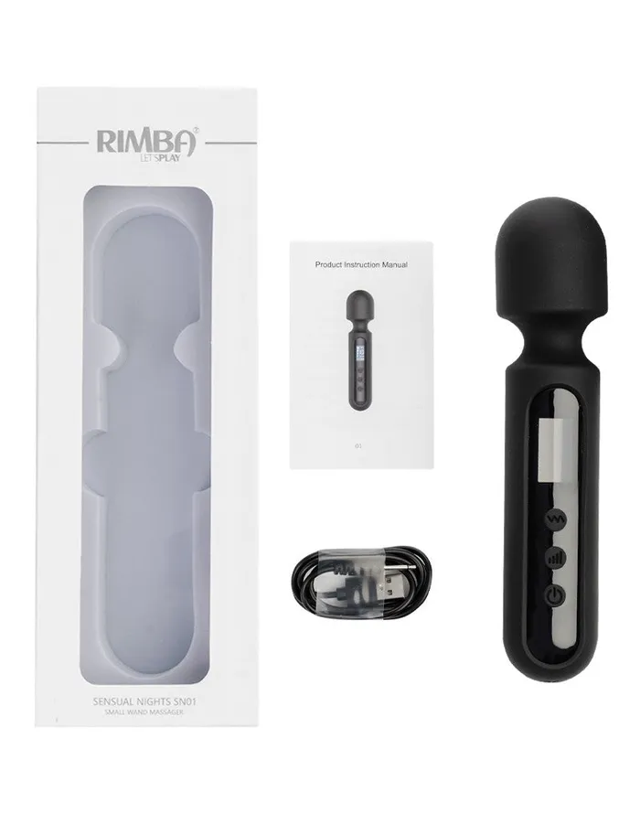 Rimba - Sensual Nights SN01 - Kleine Wand Vibrator - Massager - Zwart | Rimba Vibrators