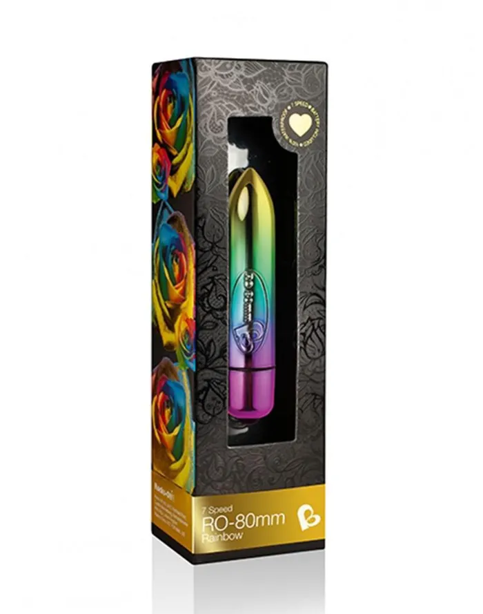 Rocks Off Female Sex Toys | Rocks-off - RO-80MM - Bullet Vibrator - Rainbow