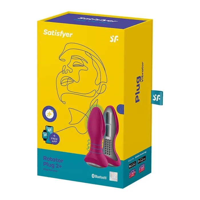 Rotator Plug 2 + Connect App - Fuchsia | Satisfyer Anal