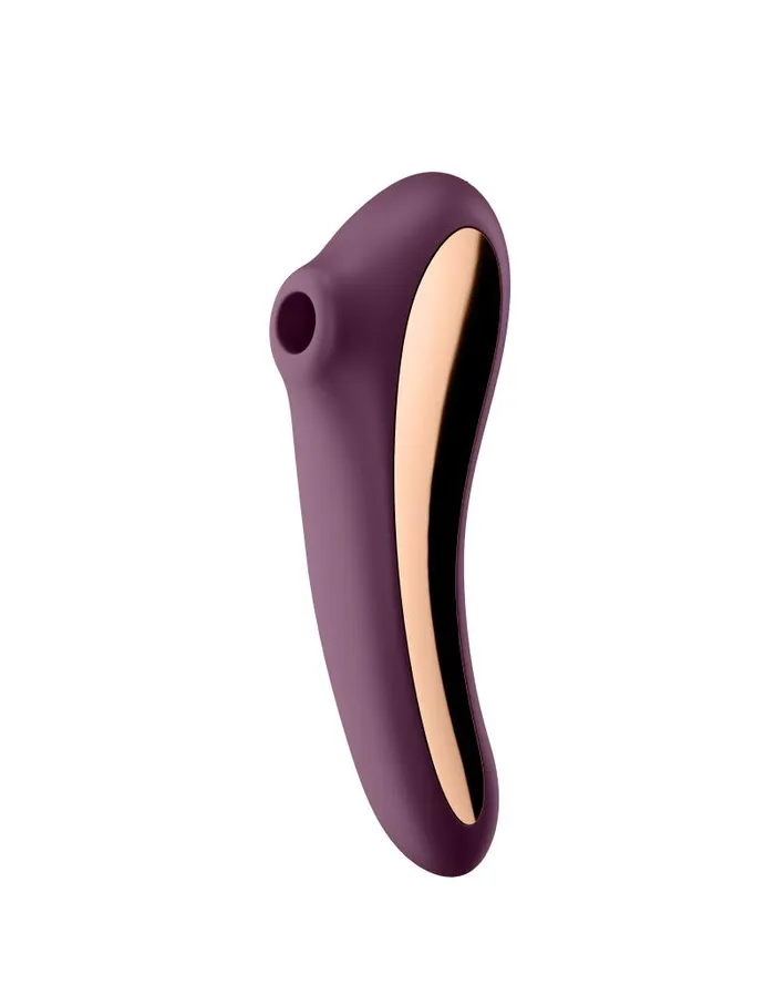 Satisfyer Dual Kiss Luchtdruk en GSpot Vibrator 2in1 Paars Satisfyer Vibrators