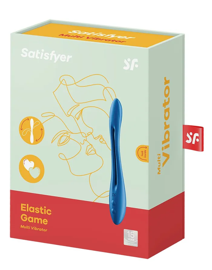 Satisfyer - Elastic Game - Multifunctionele Buigbare Vibrator - Blauw | Satisfyer Vibrators