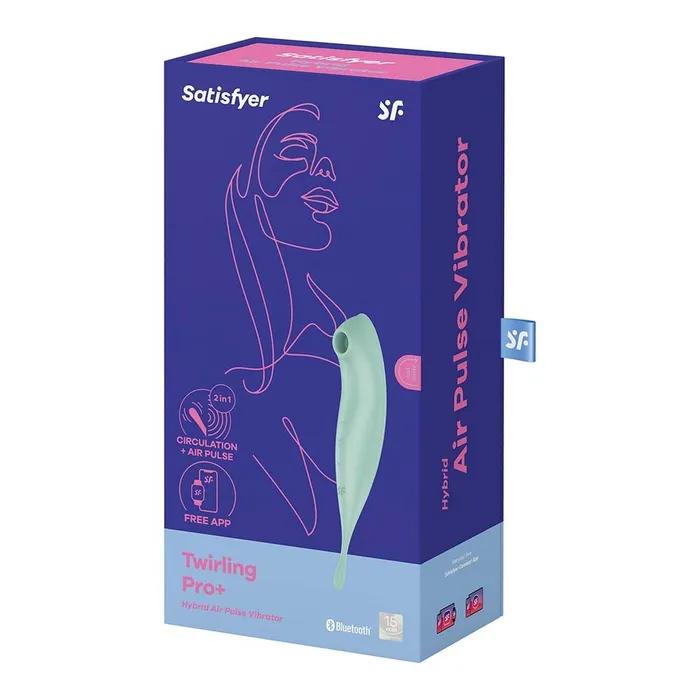 Satisfyer Male Sex Toys | Twirling Pro Connect App - Mint