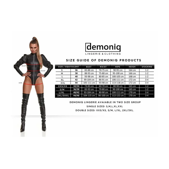 Set di Lingerie Demoniq Nero L | Demoniq Anal