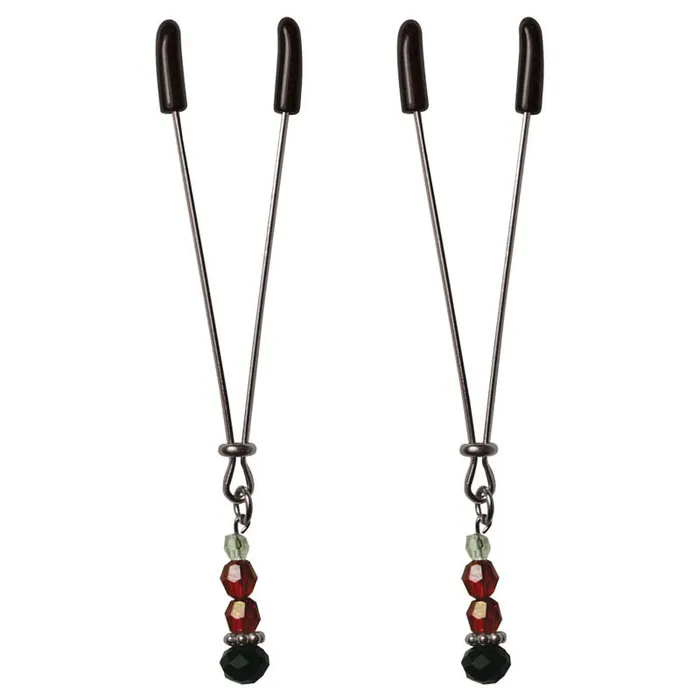 Sex & Mischief Ruby Black Nipple Clips | Sportsheets Couples