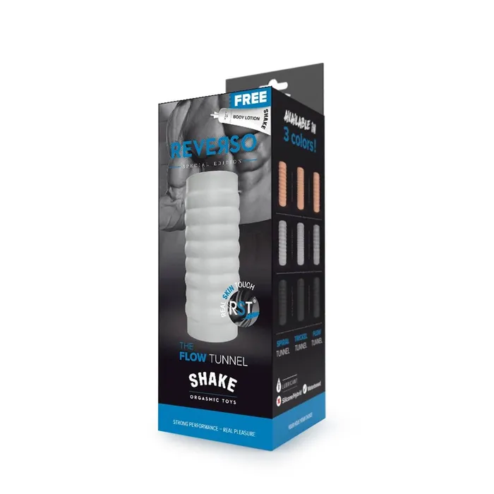 Shake - The Flow - Masturbator en Penis Sleeve - Transparant | Shake Orgasmic Toys Male Sex Toys