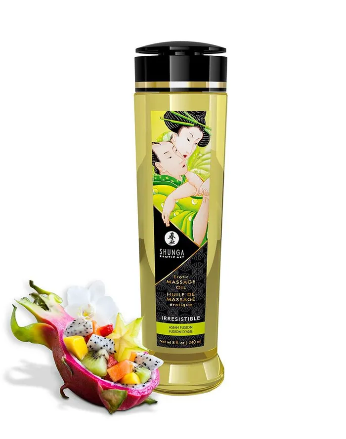 Shunga Vibrators Shunga Massageolie Irresistble Asion Fusion 240 ml