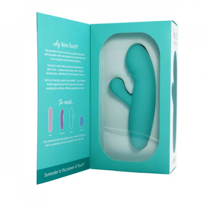 Skins Vibrators | Skins - Touch The Rabbit - Rabbit Vibrator - Turquoise