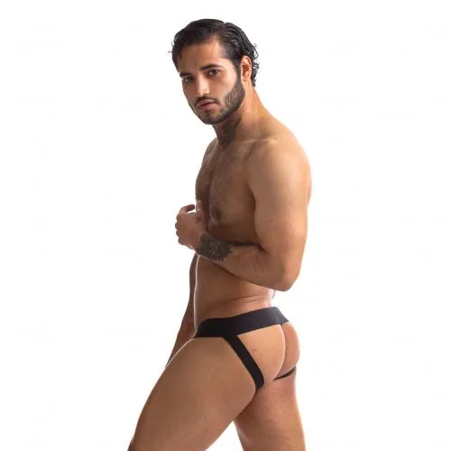 Sport Fucker Anal | Sport Fucker - Jersey Jockstrap Herenslip - Zwart/Geel