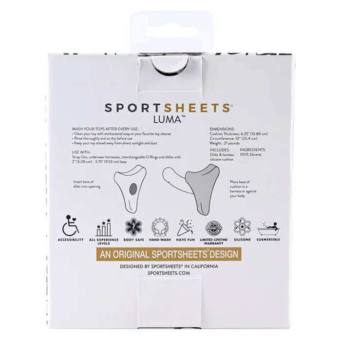 Sportsheets Sportsheet Luma Dildo & Harness Silicone Cushion | Female Sex Toys