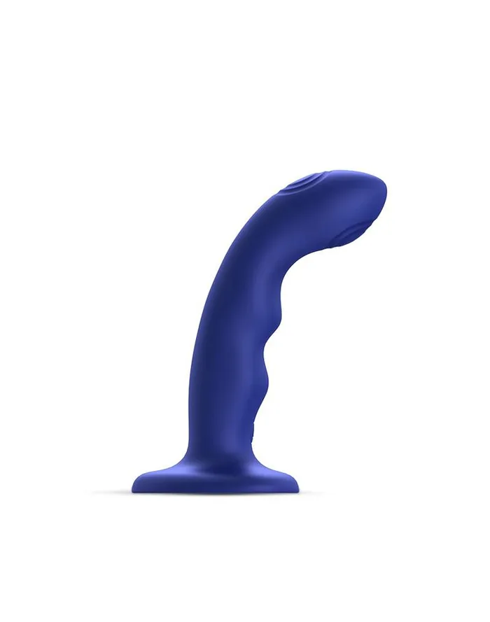 StrapOnMe Female Sex Toys StrapOnMe Wave Tapping Dildo Met Tapping Functie Blauw