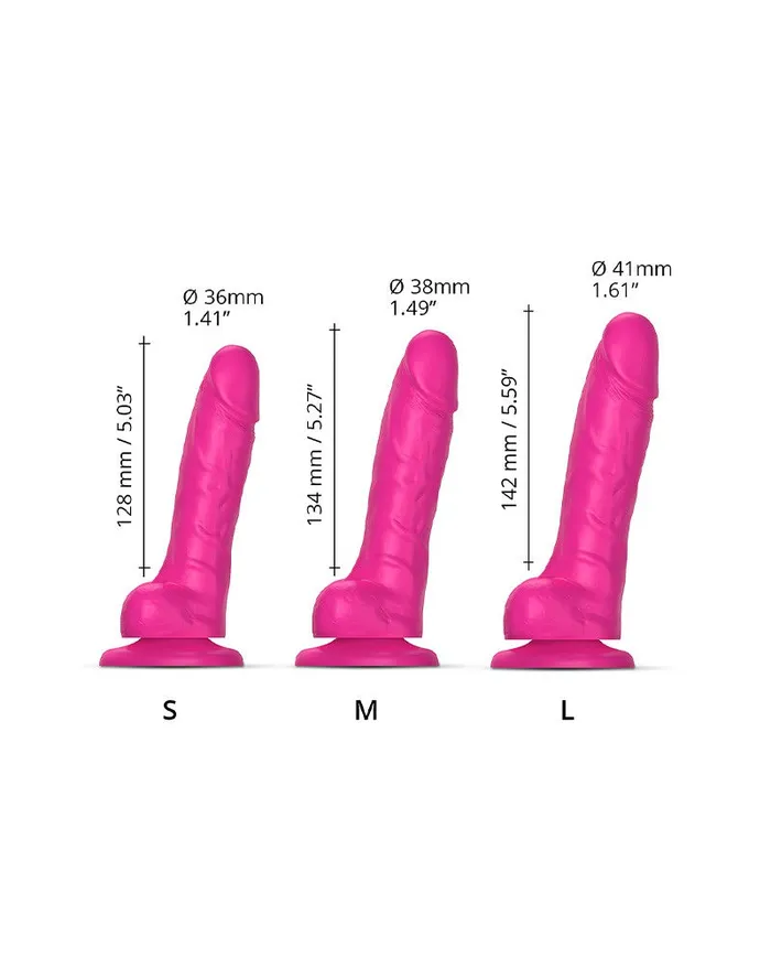 Strap-On-Me - Sliding Skin Realistische Dildo - Roze | Strap-On-Me Female Sex Toys