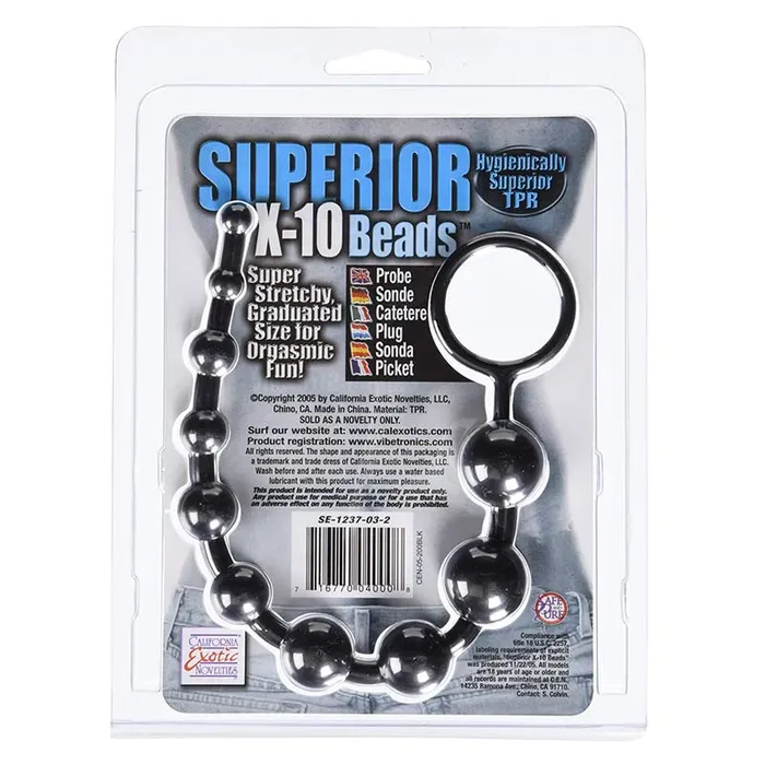 Superior X 10 Beads | California Exotic Male Sex Toys