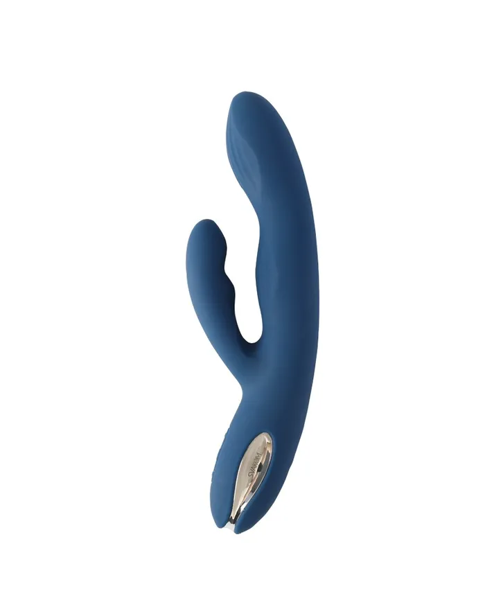 Svakom Aylin Rabbit Vibrator Met Vibrerende Tip Blauw SVAKOM Female Sex Toys