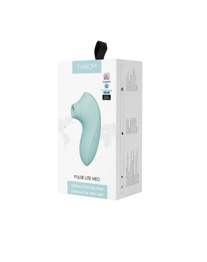 Svakom - Pulse Lite Neo - Luchtdruk Vibrator met App-bediening - Licht Blauw | SVAKOM Vibrators