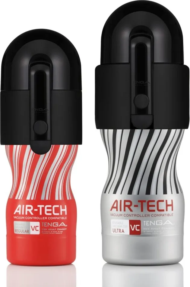 Tenga Male Sex Toys | Tenga - Vacuum Controller (VC) Air-Tech Vacuum Cup Masturbator - Regular - Rood/Zilver