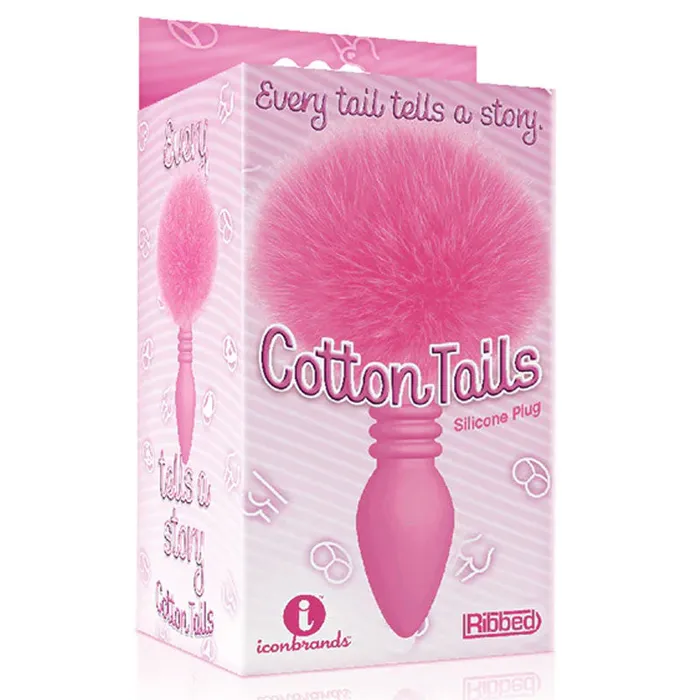 The 9s Cottontails Bunny Tail Butt Plug Ribbed Icon Brand Anal