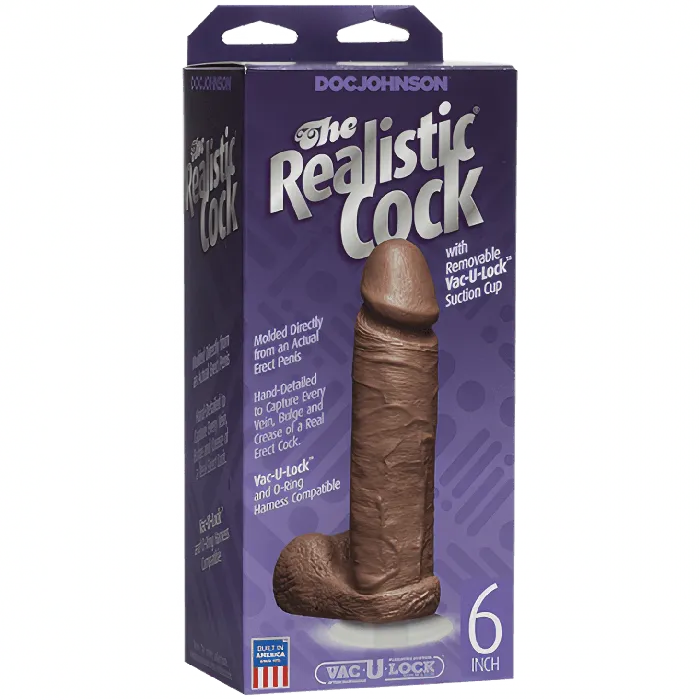 The Realistic Cock 8'' - Mulatto | Doc Johnson Dildos