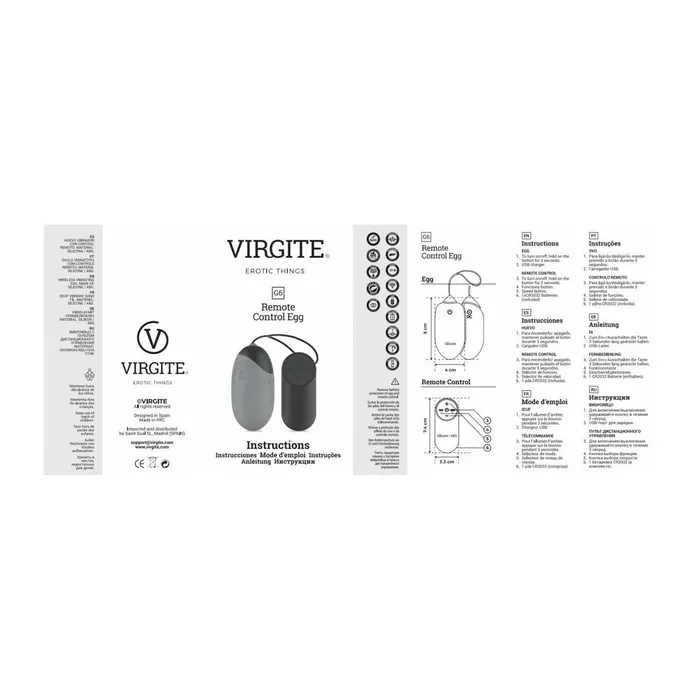 Uovo Vibrante Virgite Viola | Virgite Vibrators