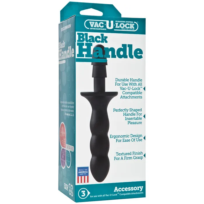 VacULock Black Handle Doc Johnson Dildos