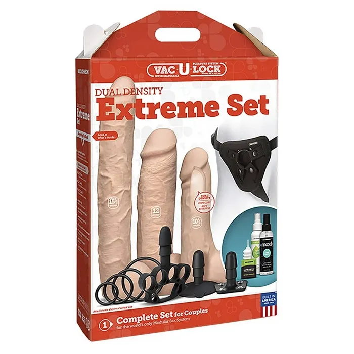 Vac-U-Lock Dual Density Extreme Set | Doc Johnson Dildos