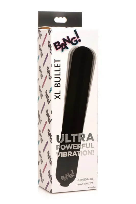 Vibrating Metallic XL Bullet | XR Brand Female Sex Toys