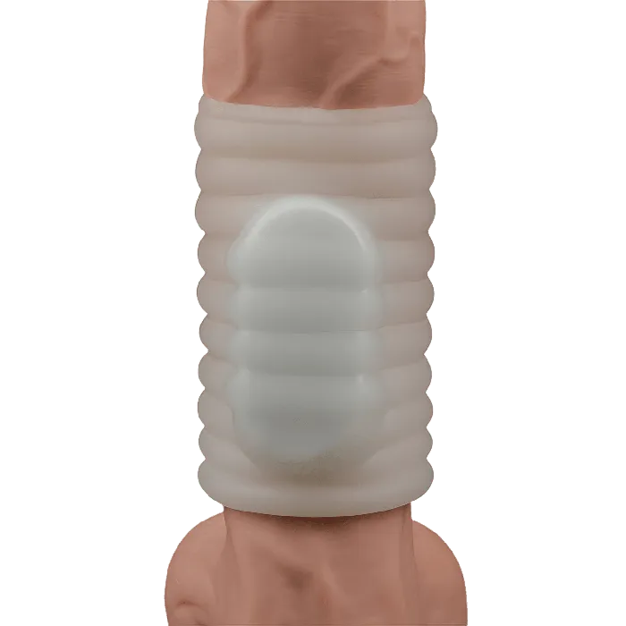 Vibrating Wave Knights Guaina Fallica Stimolante con Vibrazione - Bianco | Lovetoy Female Sex Toys