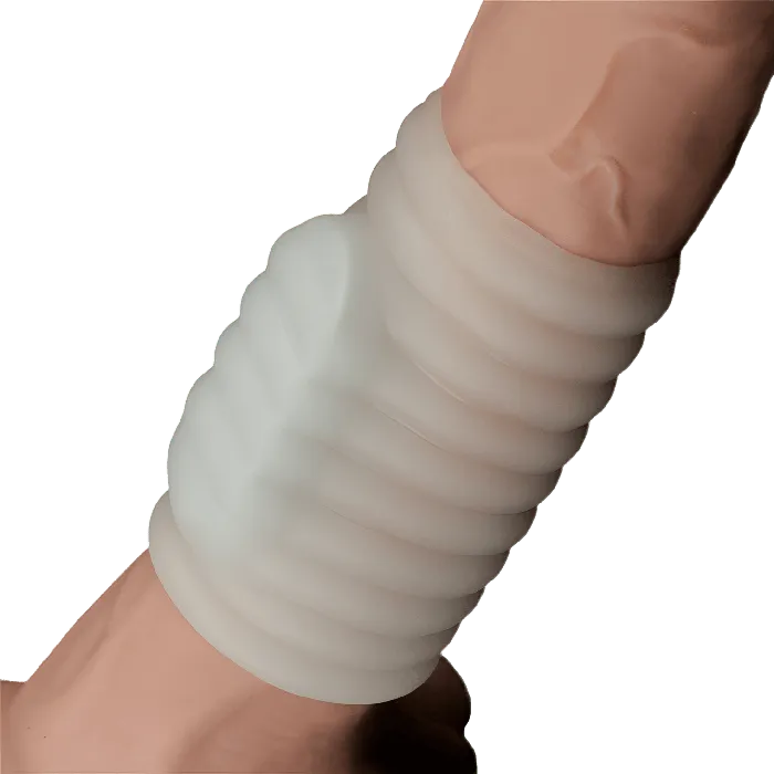 Vibrating Wave Knights Guaina Fallica Stimolante con Vibrazione - Bianco | Lovetoy Female Sex Toys