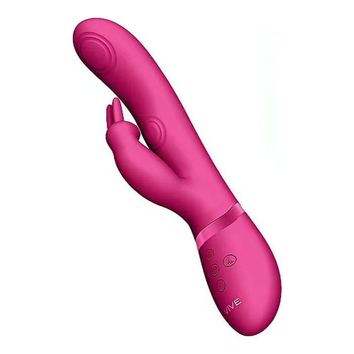 Vibratore Rabbit con movimento di pulsazione interno e stimolatore clitorideo - Fucsia | Vive Vibrators