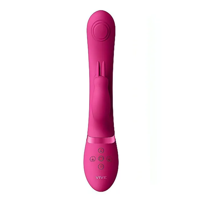 Vibratore Rabbit con movimento di pulsazione interno e stimolatore clitorideo - Fucsia | Vive Vibrators