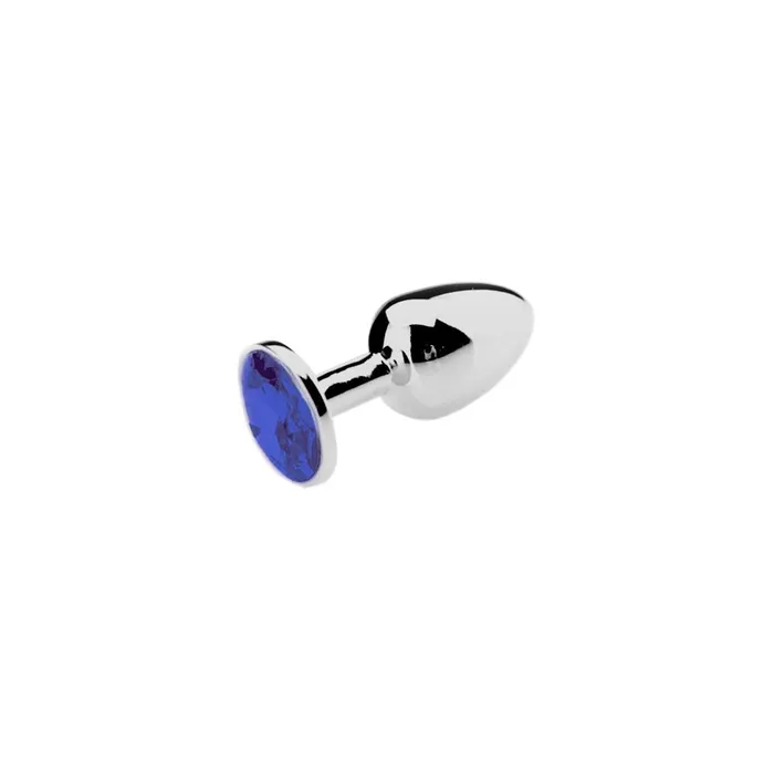 Vibrators Buttplug Aluminium Met Blauw Sierkristal Kiotos